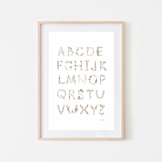 Παιδική αφίσα Large Alphabet 46x61cm - Mushie