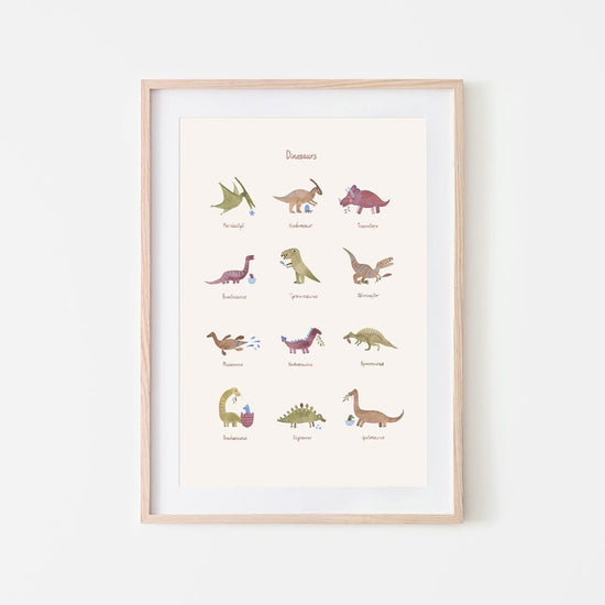 Παιδική αφίσα Large Dinosaurs - Mushie