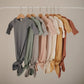 Βρεφικό Φορμάκι Ribbed Knotted Grey Melange - Mushie