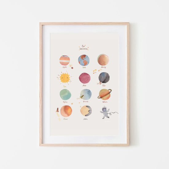 Παιδική αφίσα Medium Space 30x42cm - Mushie