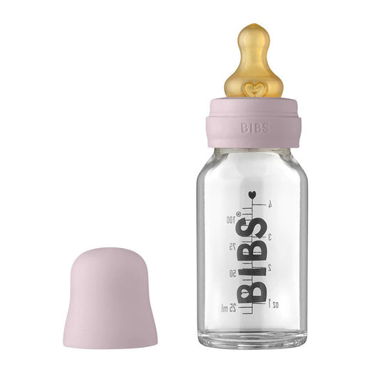 Μπιμπερό Γυάλινο 0+ μηνών για νεογέννητα Dusly Lilac 110ml - Bibs