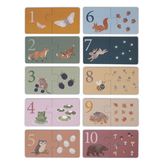 Εκπαιδευτικό Puzzle Counting Nordic Animals - Filibabba