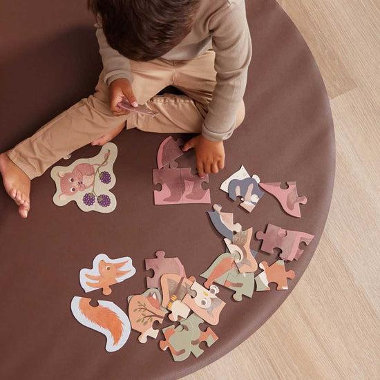 Εκπαιδευτικό Puzzle με 7 Σετ Nordic Animals - Filibabba