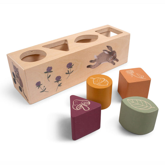 Ξύλινο Εκπαιδευτικό Παιχνίδι με Σχήματα Shape Sorter - Filibabba