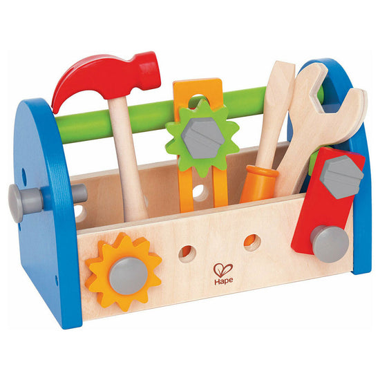Ξύλινο Καλαθάκι Εργαλείων Fix-It Tool Box Σετ 17τμχ - Hape