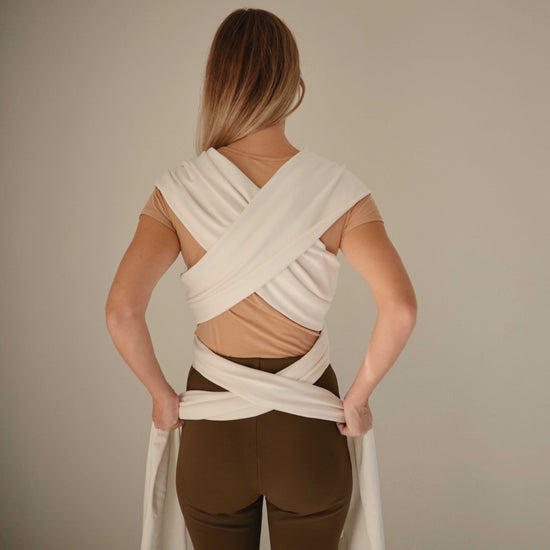 Υφασμάτινος Μάρσιπος Wrap Beige Melange - Mushie